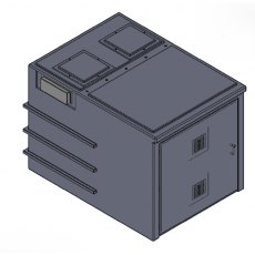 2000 Litre GRP Pump Enclosure with built in Tank, CAT 5 AB air gap