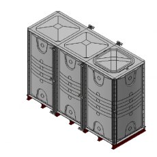 6000 Litre GRP Sectional Water Tank, 3x1x2 Internally Flanged Base (IFB) 6000 Litre GRP Sectional Water Tank, 3x1x2 Internally Flanged Base (IFB)