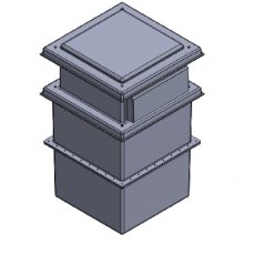 338 Litre Type AB Air Gap GRP Water Tank - Two Piece Insulated, Cat 5 338 Litre Type AB Air Gap GRP Water Tank - Two Piece Insulated, Cat 5