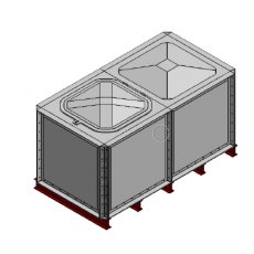 2000 Litre GRP Sectional Water Tank, Internally Flanged Base (IFB) 2000 Litre GRP Sectional Water Tank, Internally Flanged Base (IFB)