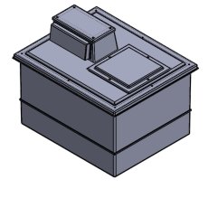 1364 Litre Type AB Air Gap GRP Water Tank, Insulated, Cat 5 1364 Litre Type AB Air Gap GRP Water Tank, Insulated, Cat 5