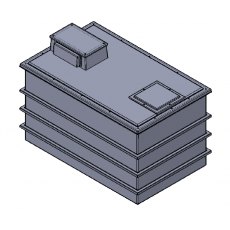 5625 Litre Type AB Air Gap GRP Water Tank, Insulated