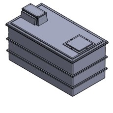 3636 Litre Type AB Air Gap GRP Water Tank, Insulated, Cat 5 3636 Litre Type AB Air Gap GRP Water Tank, Insulated, Cat 5