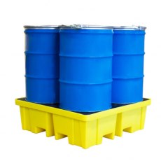 4 Drum Spill Pallet with 4-way FLT Access 4 Drum Spill Pallet with 4-way FLT Access