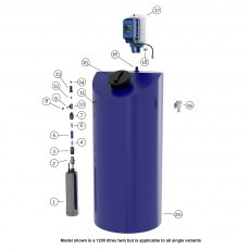 Aquamaxx Insulated 550 Litre Cold Water Single Booster Pump set Aquamaxx Insulated 550 Litre Cold Water Single Booster Pump set