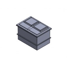 1500 Litre Divided GRP Water Tank, Insulated