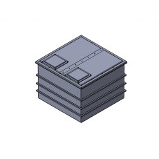 6001 Litre Divided GRP Water Tank, Insulated