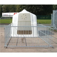 JFC Super Calf Hutch with penning and Teat Feeder