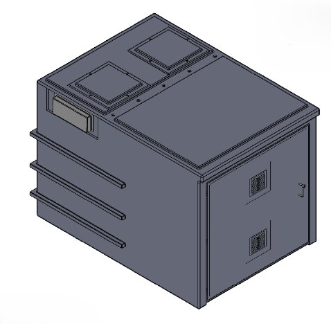 2000 Litre GRP Pump Enclosure with built in Tank, CAT 5 AB air gap