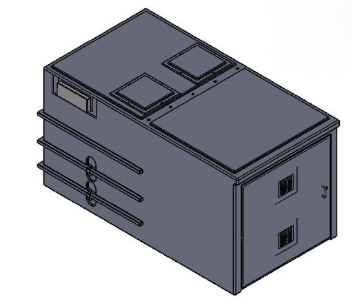 4000 Litre GRP Pump Enclosure with built in Tank, CAT 5 AB air gap