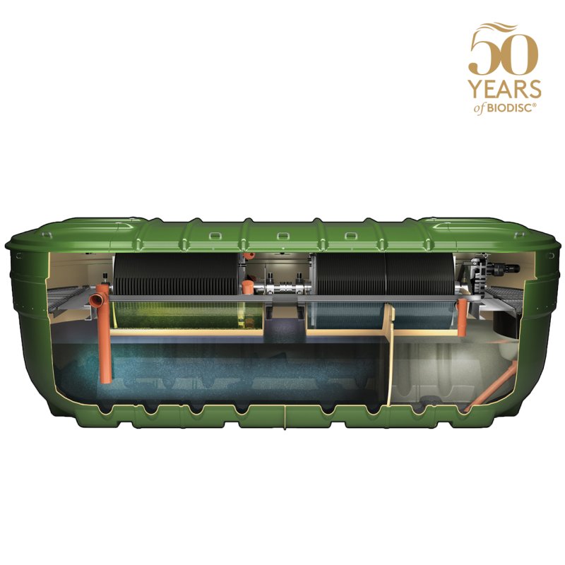 Klargester BD BioDisc Sewage Treatment Plant up to 25 Persons* open view