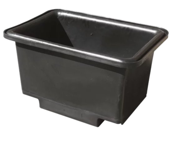 250L Forkliftable Black Mortar Tub