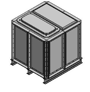 PW.1x1x1.IFB.AG.500 1000 Litre Section Water Tank