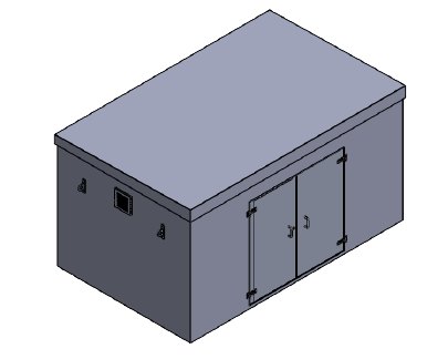 PWHG.4x2.5x2 GRP Booster Set Grand Enclosure