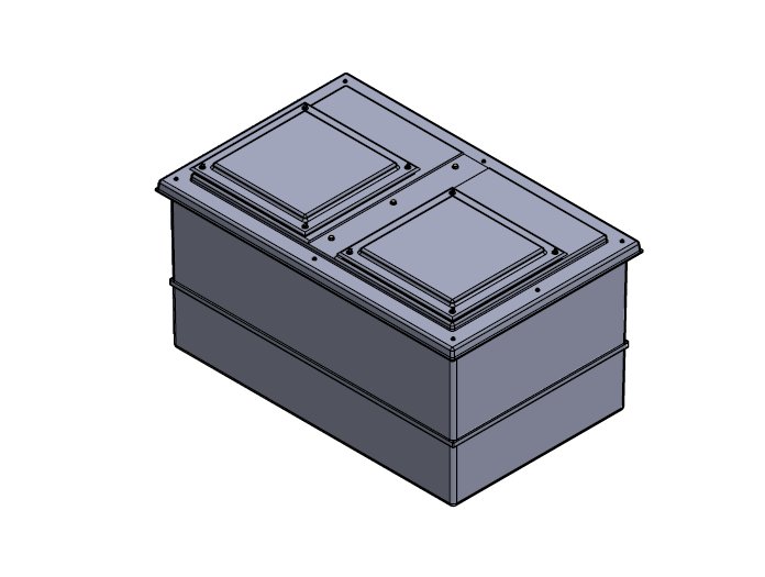 1135 litre divided grp tank