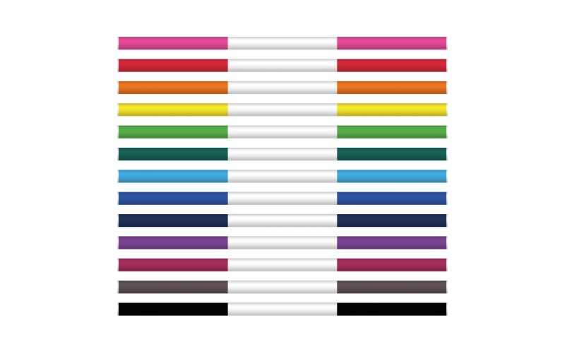 Classic Showjumps Single Showjumping Pole - 3 Colour Bands