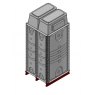 2000 Litre GRP Sectional 1x1x2 Water Tank, Internally Flanged Base, Divided, AB Airgap