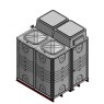 8000 Litre GRP Sectional 2x2x2 Water Tank, Internally Flanged Base, Divided, AB Airgap