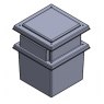 225 Litre Type AB Air Gap  GRP Water Tank - One Piece Insulated, Cat 5