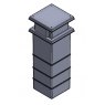375 Litre Type AB Air Gap  GRP Water Tank - One Piece Insulated, Cat 5