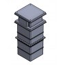 305 Litre Type AB Air Gap  GRP Water Tank - Two Piece Insulated, Cat 5