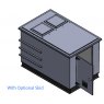 2250 Litre GRP Pump Enclosure with built in Tank, AG air gap 5625-2250