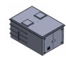 4500 Litre GRP Pump Enclosure with built in Tank, AG air gap 9000.4500