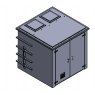 3000 Litre GRP Pump Enclosure with built in tank and 80L/min single pump 8000-3000