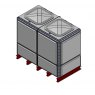 4079 Litre GRP Sectional Water Tank, Totally Internally Flanged (TIF) Divided