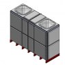 7788 Litre GRP Sectional Water Tank, Totally Internally Flanged (TIF) Divided