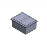 680 Litre Divided GRP Water Tank, Insulated