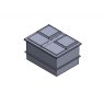 1590 Litre Divided GRP Water Tank, Insulated
