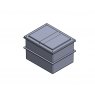 570 Litre Two Piece Divided GRP Water Tank, Insulated