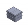 712 Litre Two Piece Divided GRP Water Tank, Insulated