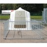 JFC Super Calf Hutch with penning and Teat Feeder